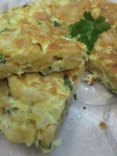 Una foto de Tortilla de patatas al verdeo
