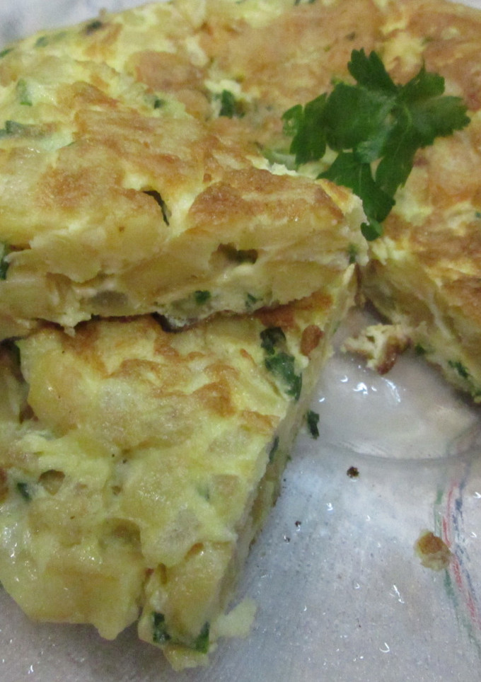 Una foto de Tortilla de patatas al verdeo