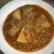 Lentejas con alcachofas