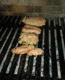 Asado a la parrilla de mollejas con precoción