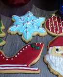 Galletas de mantequilla decoradas de Navidad