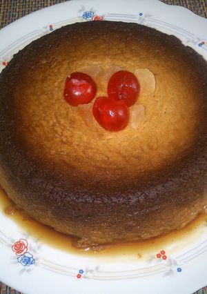 Una foto de Flan de boniato rápido