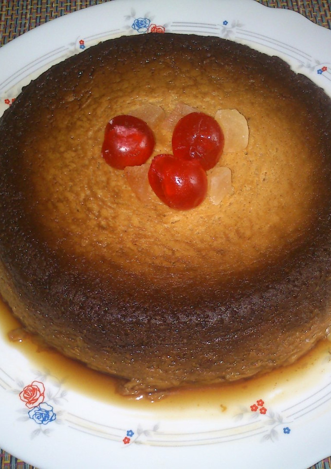 Una foto de Flan de boniato rápido