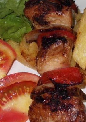 Una foto de Brochettes de cerdo