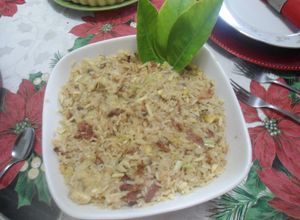 Una foto de Arroz navideño