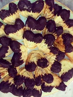 Una foto de Mini palmeras de chocolate