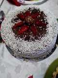Cake de chocolate con relleno de ganache tipo Abril