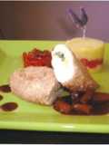 Pechuga a la Cantonesa con Causa de Tomate y Zanahorias Glaseadas