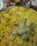 Paella valenciana para Navidad