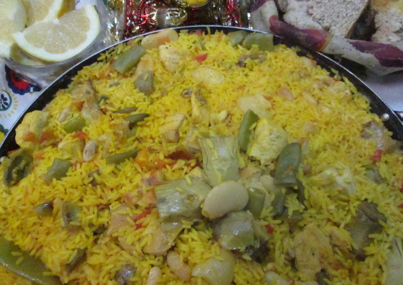 Paella valenciana para Navidad