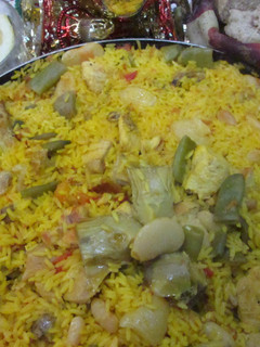 Una foto de Paella valenciana para Navidad