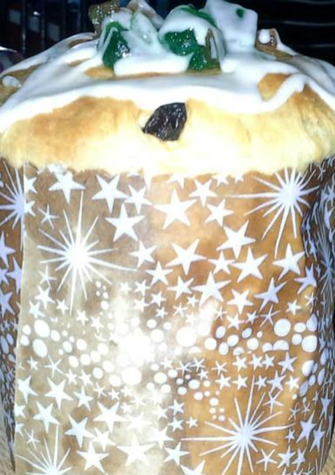 Una foto de Pan dulce navideño sin huevos