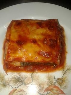 Una foto de Lasagña de acelgas con tomate frito