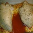Pechugas de pollo rellenas de sobrasada y queso