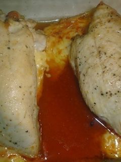 Una foto de Pechugas de pollo rellenas de sobrasada y queso