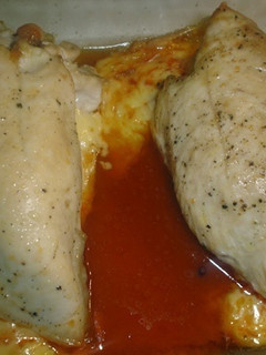 Una foto de Pechugas de pollo rellenas de sobrasada y queso