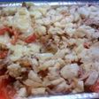 Guineos en escabeche con mollejas de pollo