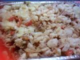 Guineos en escabeche con mollejas de pollo