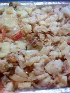 Una foto de Guineos en escabeche con mollejas de pollo