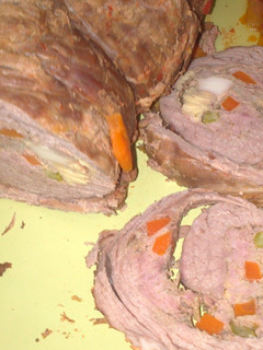 Una foto de Carne rellena con verduras
