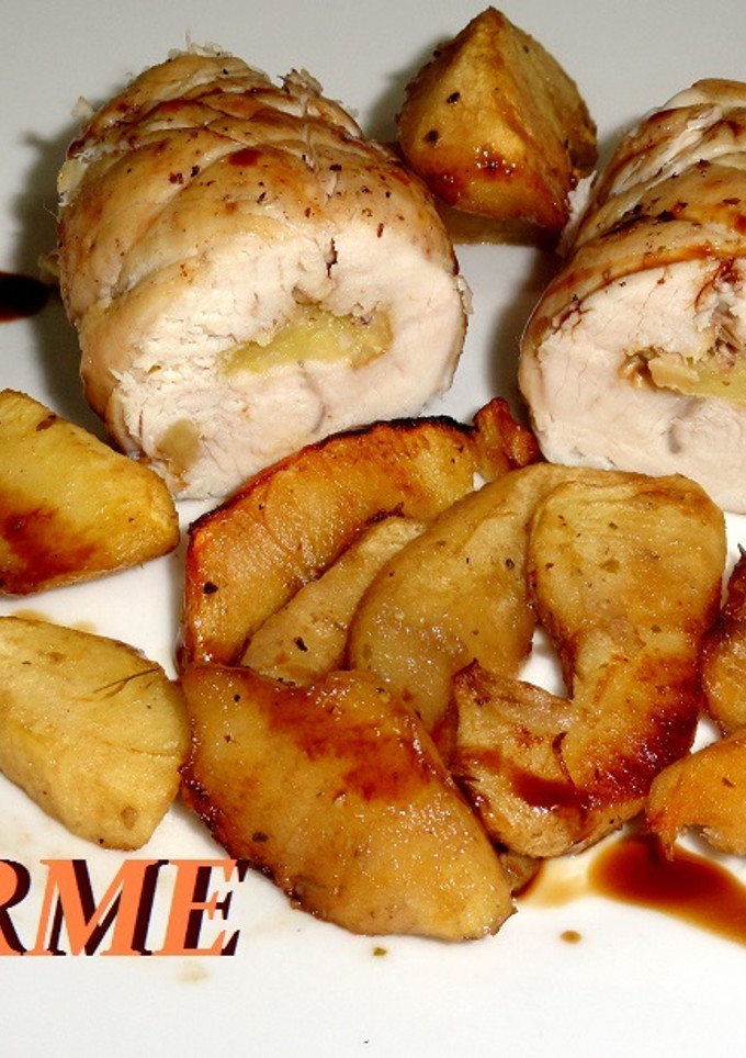 Una foto de Solomillo de pavo relleno