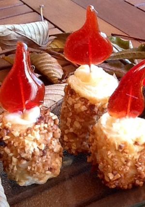 Una foto de Velas navideñas de hojaldre