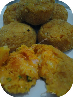 Una foto de Croquetas de calabaza y queso Scamorza