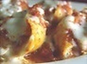 Una foto de Fideos caracol rellenos con salsa "arrabbiata"