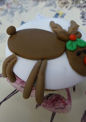 Una foto de Cupcakes navideño Rudolf
