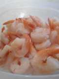 Camarones en salsa de queso
