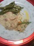 Langosta a la mantequila con cebollines