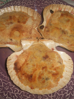 Una foto de Conchas de mejillones al curry gratinadas