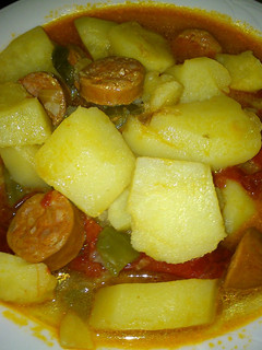 Una foto de Patatas a la riojana con chorizo