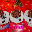 Mousse de chocolate sin huevo con frambuesas y trufa