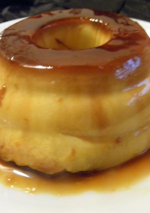 Una foto de Flan de ricota light