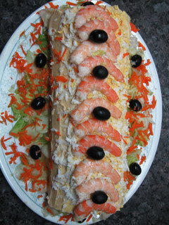 Una foto de Brazo de gitano de mariscos