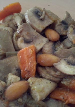 Una foto de El mejor pollo con almendras