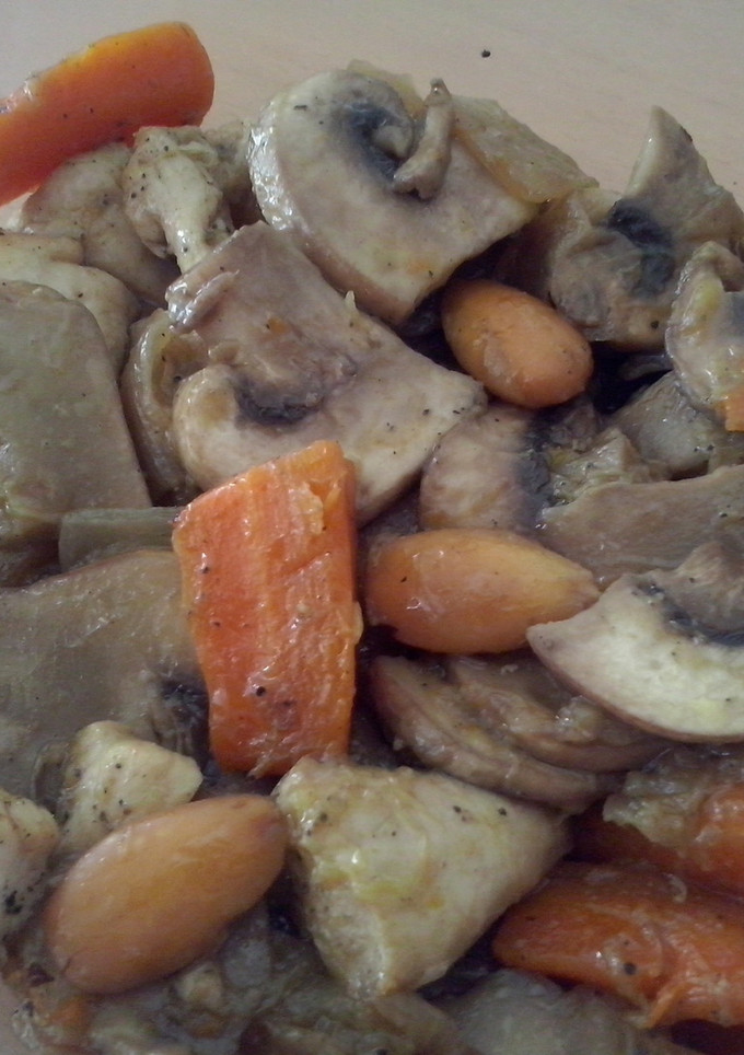 Una foto de El mejor pollo con almendras