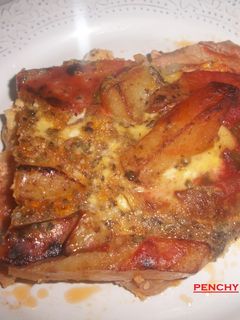 Una foto de Cazuela de carne con verduras en costra al horno