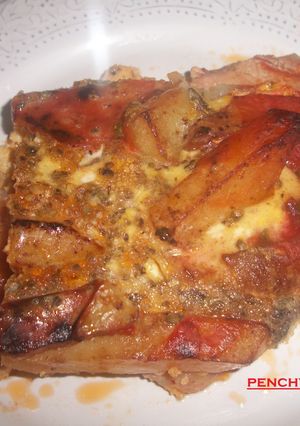 Una foto de Cazuela de carne con verduras en costra al horno