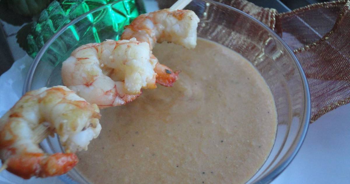 Bisque de gambas Receta de Rebe Cookpad