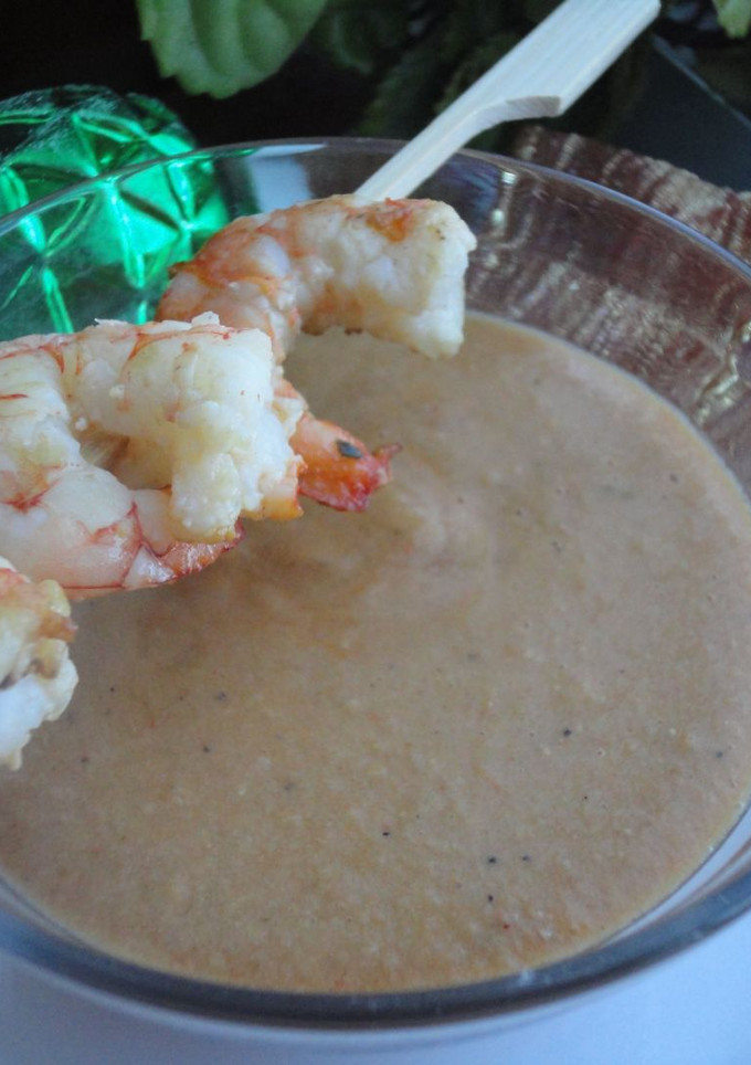 Una foto de Bisque de gambas