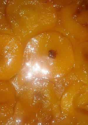 Una foto de Puding de Melocotón