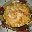Tarta de manzana y pera en microondas