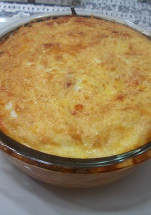 Una foto de Tallarines con atún soufflé