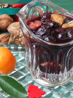 Una foto de Salsa de arándanos y mandarinas al Madeira