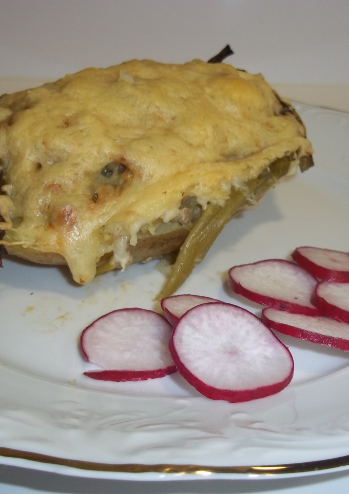 Una foto de Patata y verduras gratinadas