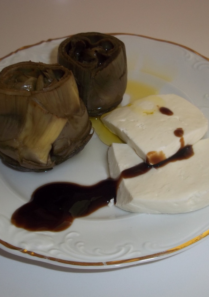 Una foto de Alcachofas a la servilleta con crema