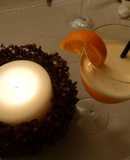 Sorbete de mandarina con champagne