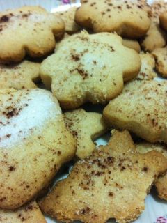 Una foto de Mantecados de Navidad de almendra